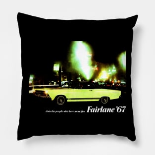 1967 FORD FAIRLANE - advert Pillow