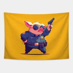 police pig Tapestry