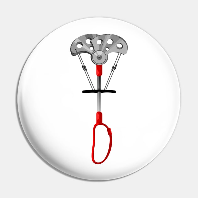 Rock Climbing Cam Pin by mailboxdisco