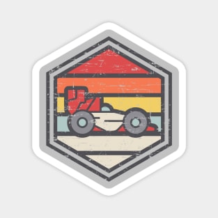 Retro Badge Racer Light Magnet