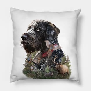 German Wirehaired Pointer Pillow