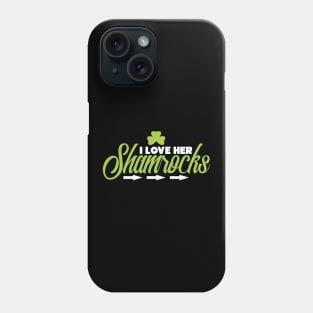 Cute I Love Her Shamrocks St. Patrick's Day Phone Case