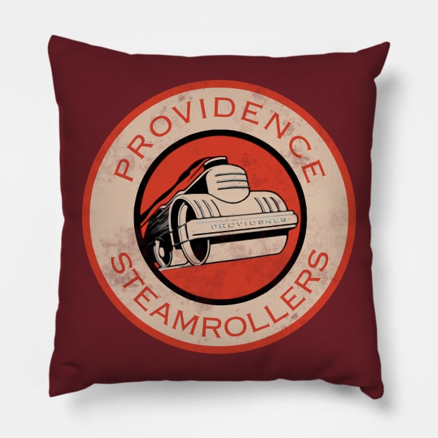 Providence Steamrollers )( Retro Defunct Football Fan Art Pillow by darklordpug