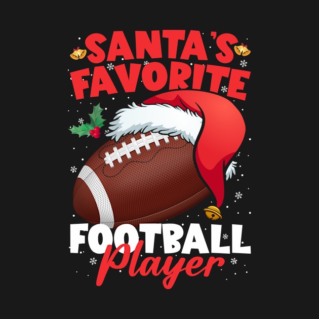 Santa's Favorite Football Player Christmas Pajama Xmas by joneK