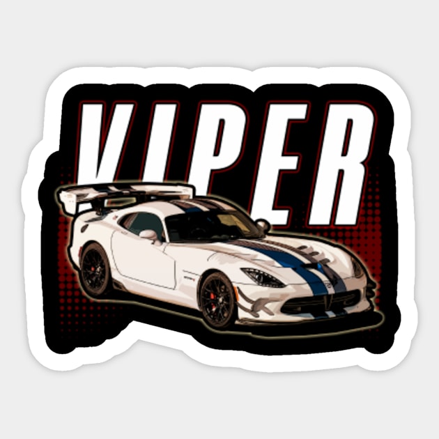 Dodge Viper Sport Car Name - Dodge Viper - Sticker | TeePublic