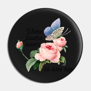 vintage flowers motivation scriptures Pin