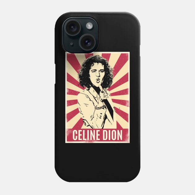 Retro Vintage Celine Dion 1977s Phone Case by Play And Create