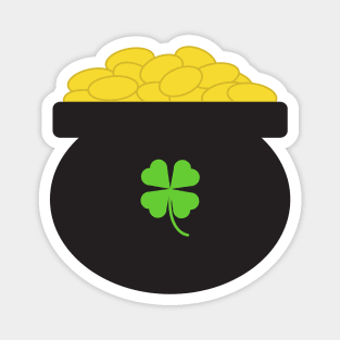 Pot of Gold Shamrock St Patrick's Day Magnet