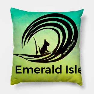 Wave Dog Emerald Isle Pillow