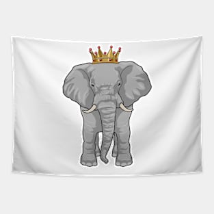 Elephant King Crown Tapestry