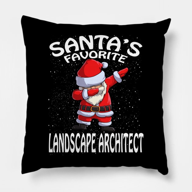 Santas Favorite Landscape Architect Christmas Pillow by intelus