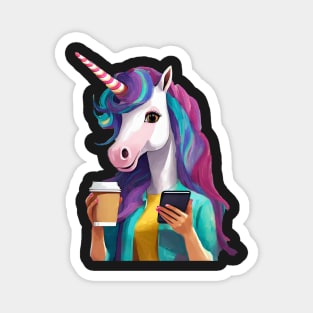 Lady Unicorn Magnet