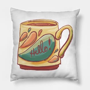 Hello Mug Pillow