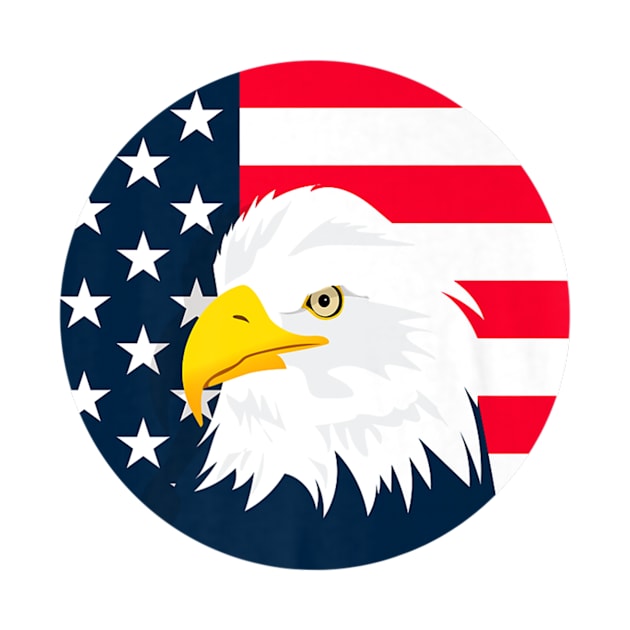 Patriot American Flag Freedom Eagle 4th Of July by Stick Figure103