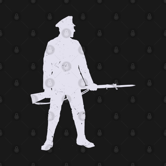 WW1 British Soldier Silhouette by Distant War