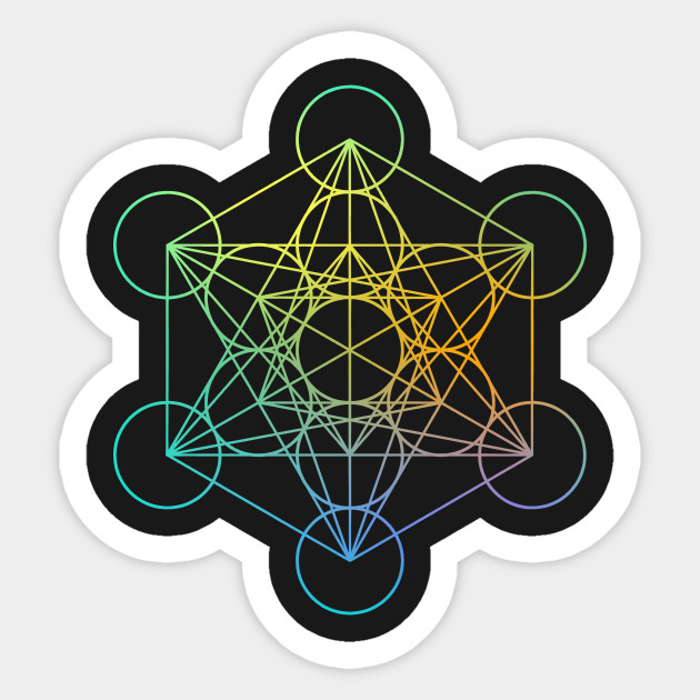 Metatron Cube Sacred Geometry - Geometry - Sticker