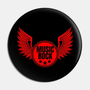 Musicrock wing Pin