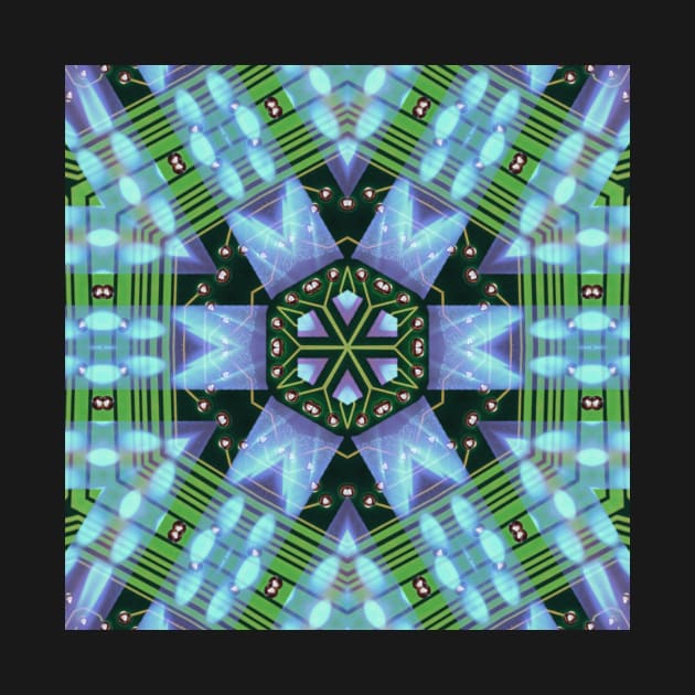 Circuitboard fire Kaleidoscope Pattern (Seamless) 3 by Swabcraft