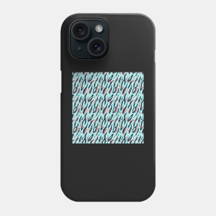 Modern Blue Animal Stripe Pattern Phone Case