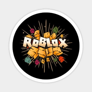 White Roblox Logo Magnet for Sale by NineSvn