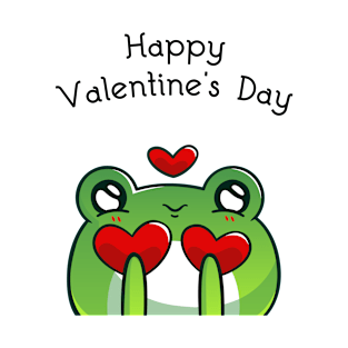 Adorable Happy Valentines Day Frog T-Shirt