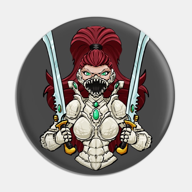 Screaming Ghost Elf Warrior Pin by JXG