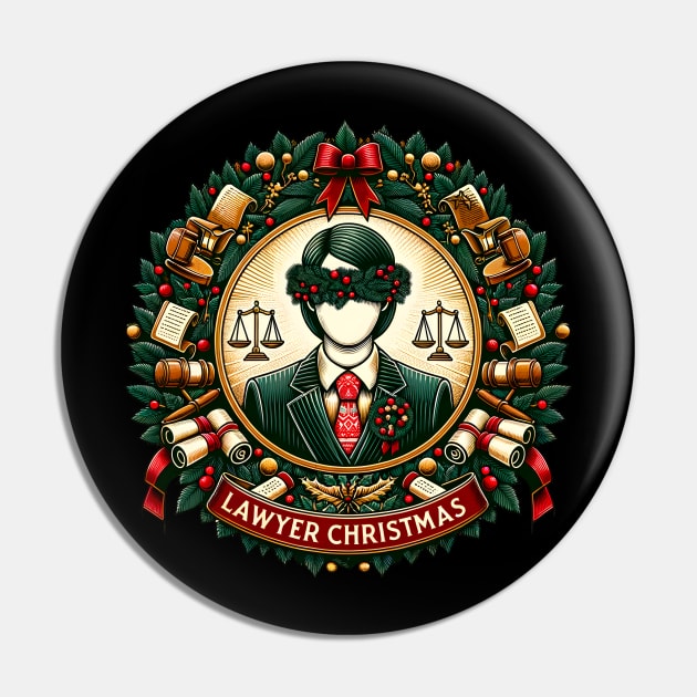 Lawyer Christmas Pin by Moniato