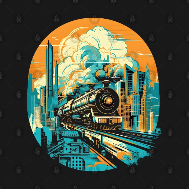 I love trains, I like trains in the city by Shirts and Wall art