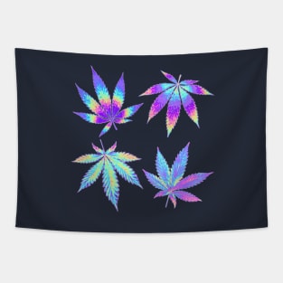 Cannabis Leaf Purple Kush Tapestry