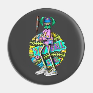 softball girl character Pin