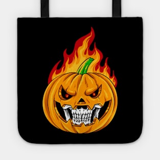 smiling pumpkin Tote