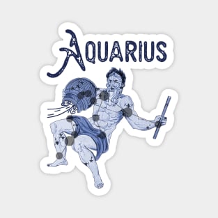 Aquarius ))(( Astrological Sign Zodiac Constellation Design Magnet