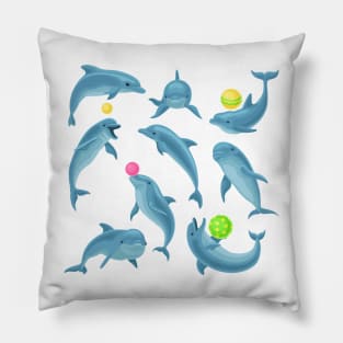 dolphin set playing Pillow