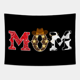 Cowboy Mom Birthday Crew Western Rodeo Theme Birthday Party Tapestry