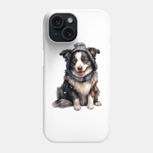 Winter Border Collie Dog Phone Case