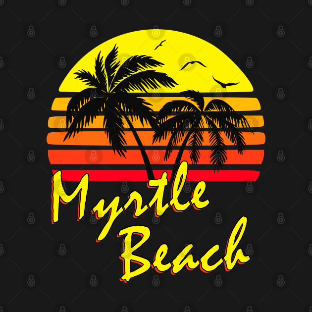 Myrtle Beach Retro Sunset by Nerd_art