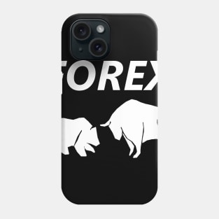 Forex Market, Bull vs Bear fore trader Phone Case