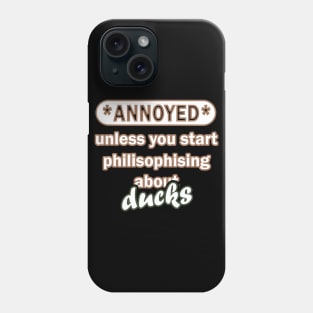 Funny ducks saying farmer farmer vintage baby Phone Case