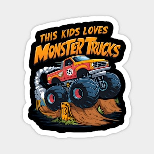 Monstrous Truck Conquers Dirt Pile Magnet