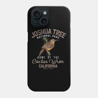 Joshua Tree National Park Vintage Cactus Wren Phone Case