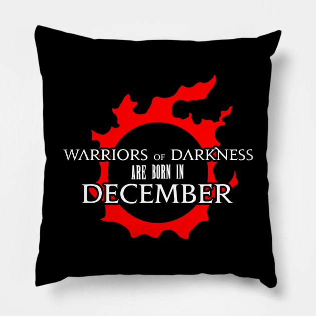 Warriors of Darkness are born in December FFXIV birthday gift Pillow by Asiadesign