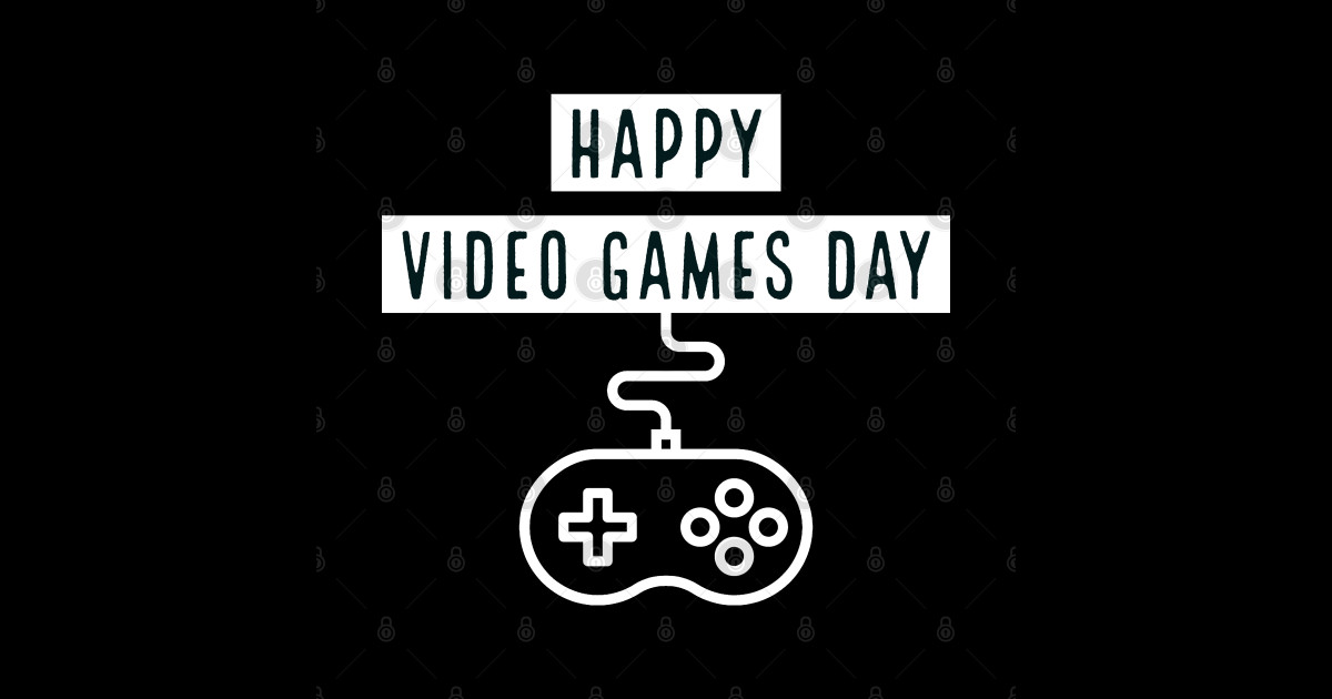 National Video Games Day Happy Video Games Day Sticker TeePublic