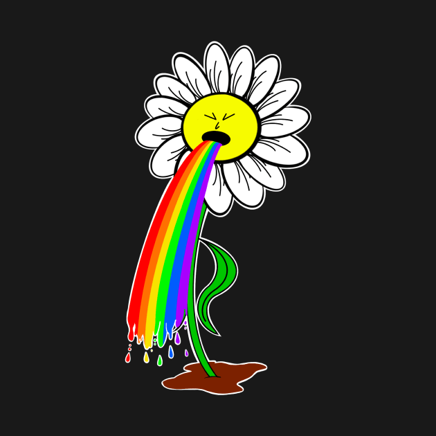 Rainbow Vomit Daisy by MenailSloth