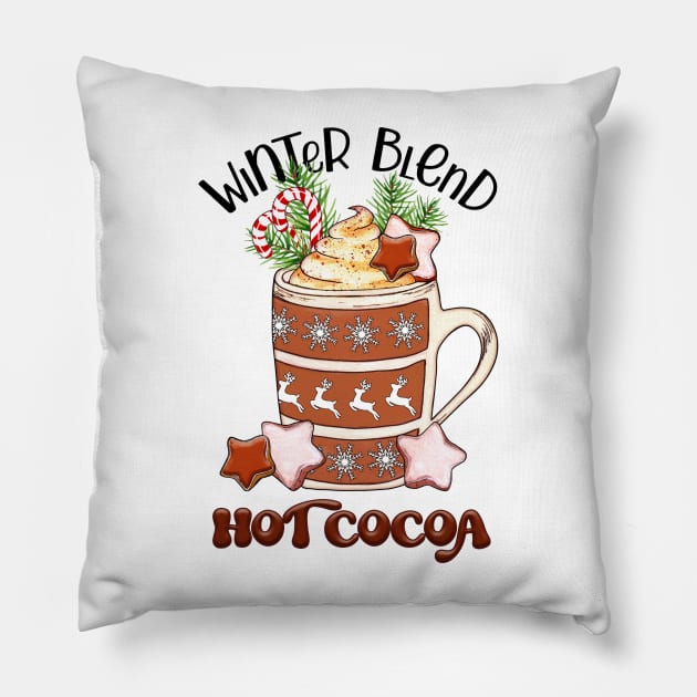 Hot Cocoa Pillow by Designs by Ira