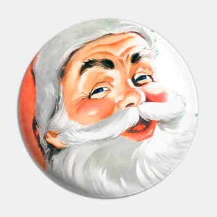 Happy Face of Santa Claus Funnies Retro Vintage Comic Book Pin