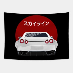 Nissan GT-R r35 Back View Tapestry