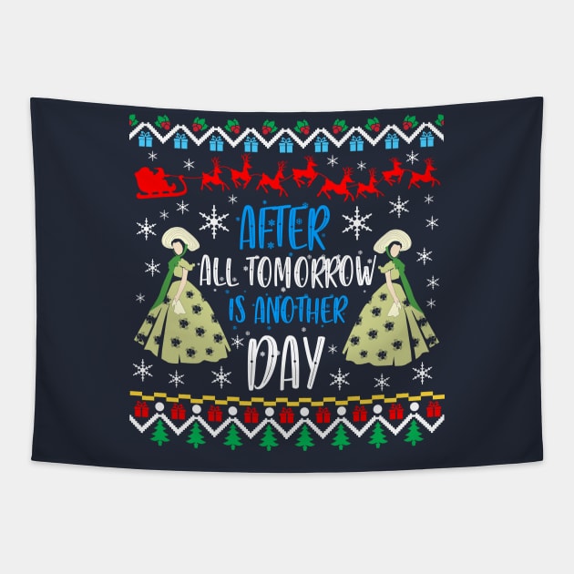 Gone With The Wind Ugly Christmas Sweater. After All Tomorrow Is Another Day. Tapestry by KsuAnn