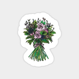 Hand-tied flower Bouquet Magnet