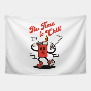 vintage lighter cartoon mascot Tapestry