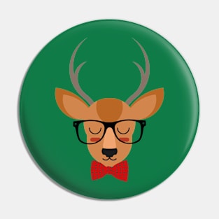 Hipster Deer Pin